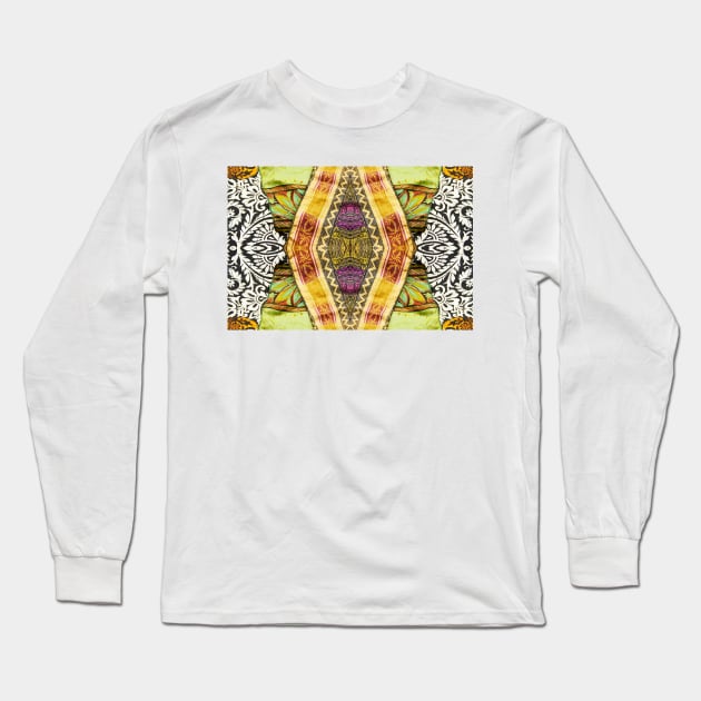 Sari Fabric India Long Sleeve T-Shirt by IAKUKI